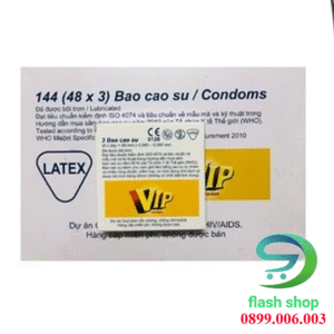 Bao Cao Su Đà Nẵng Vip - hộp 144 cái dùng cho gia đình