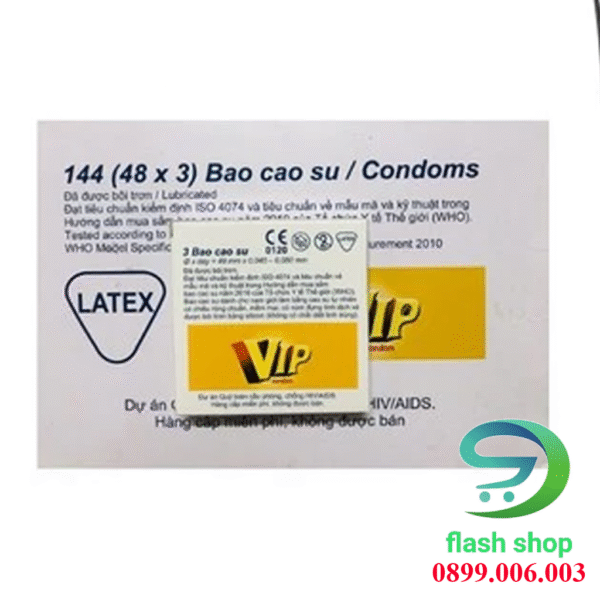 Bao Cao Su Đà Nẵng Vip - hộp 144 cái dùng cho gia đình